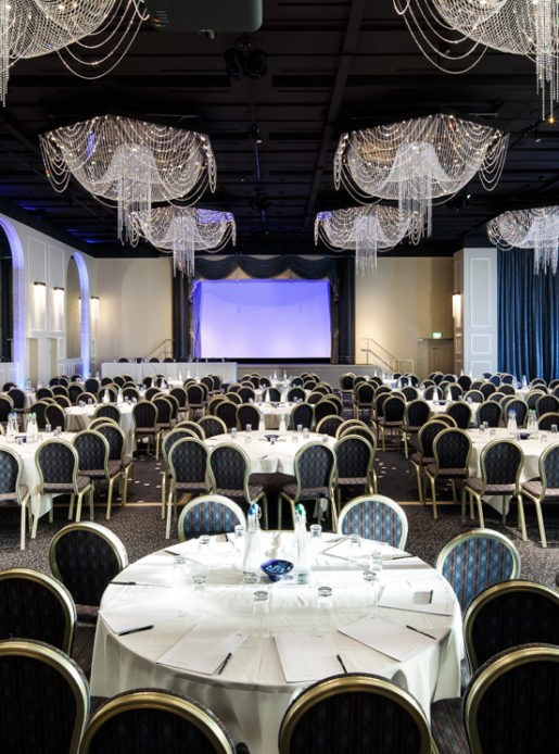 The international suite set for a conference at mercure manchester piccadilly hotel