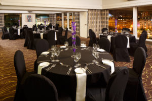 Park Avenue event room set for private dining at mercure manchester piccadilly hotel